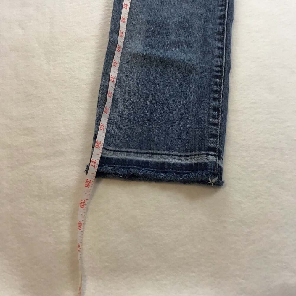 Kut from the Kloth Reese Ankle Straight Leg Jeans Frayed Hem Size 12 - Picture 3 of 13